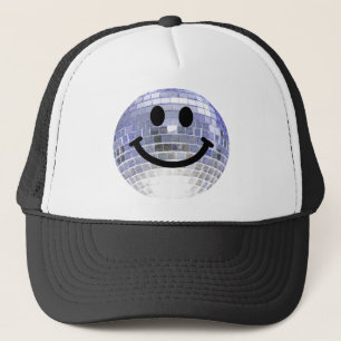 Disco Ball Happy Face Trucker Pet
