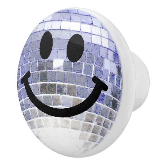 Disco Ball Happy Keramische Knop (Rechts)