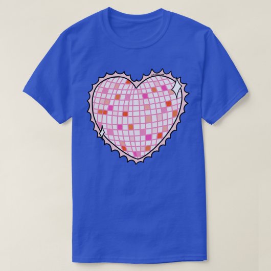 Disco Ball Heart T-shirt (Design voorkant)