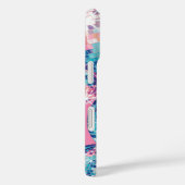 Disco Ball iPhone Case Roze Blauw Y2K (Achterkant / Rechts)