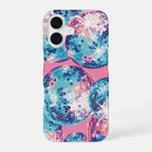 Disco Ball iPhone Case Roze Blauw Y2K
