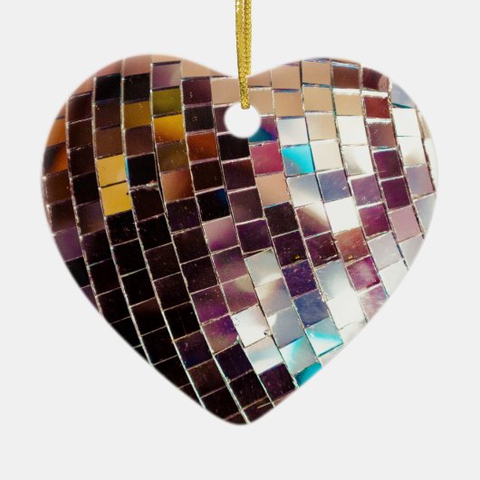 Disco Ball Keramisch Ornament (Voorkant)