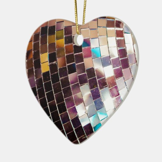 Disco Ball Keramisch Ornament (Links)