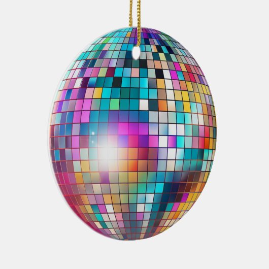 Disco Ball Keramisch Ornament (Rechts)