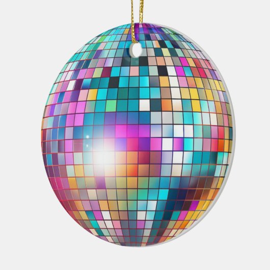 Disco Ball Keramisch Ornament (Links)