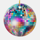 Disco Ball Keramisch Ornament (Achterkant)