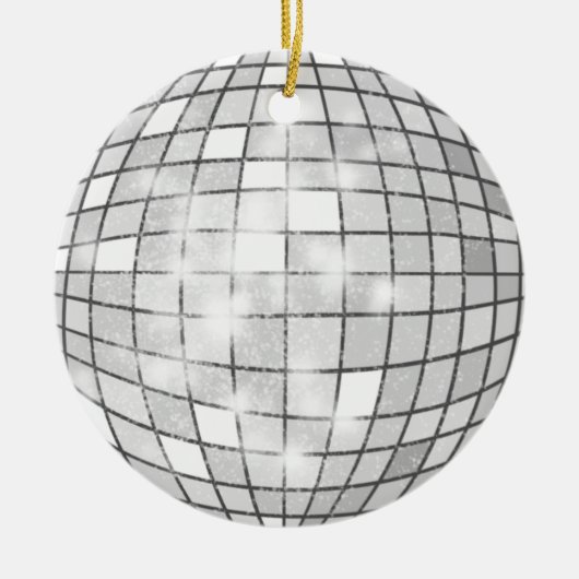 Disco Ball Keramisch Ornament (Voorkant)
