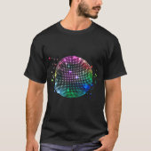 Disco Ball Kleurrijke Partij T-shirt (Voorkant)