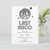 Disco Ball Laatste Disco Bachelorette Weekend Part Kaart (Staand voorkant)