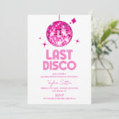 Disco Ball Laatste Disco Bachelorette Weekend Part Kaart (Staand voorkant)