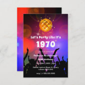 Disco Ball | Laten we feesten zoals het is | Geboo Kaart (Voorkant / Achterkant)