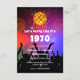 Disco Ball | Laten we feesten zoals het is | Geboo Kaart