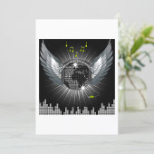 Disco Ball met Wings Kaart