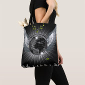 Disco Ball met Wings Tote Bag