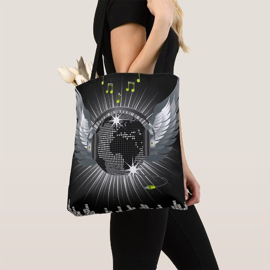 Disco Ball met Wings Tote Bag