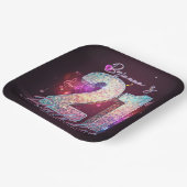 Disco Ball Musical Notes Pink 21st Birthday Papieren Bordje (Gebogen)