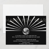 Disco Ball op Black and White New Years Eve Kaart (Voorkant / Achterkant)