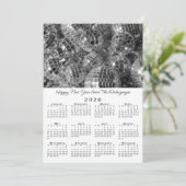 Disco Ball Ornamenten Foto 2026 Kalender Nieuwjaar Feestdagenkaart (Staand voorkant)