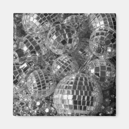 Disco Ball Ornamenten Magneet (Voorkant)