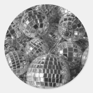 Disco Ball Ornamenten Ronde Sticker