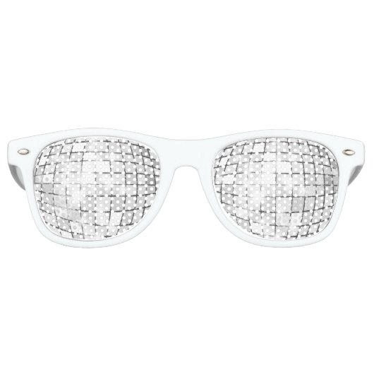 Disco Ball Party Retro Zonnebril (Voorkant)