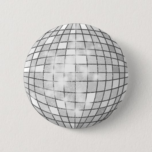 Disco Ball Pin Ronde Button 5,7 Cm (Voorkant)