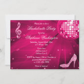 Disco Ball, Prinses Coach & Paarden Bachelorette Kaart (Achterkant)