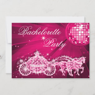 Disco Ball, Prinses Coach & Paarden Bachelorette Kaart