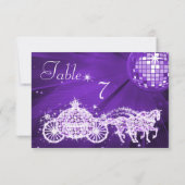 Disco Ball, prinses Coach & paarden, dubbelzijdig Kaart (Achterkant)