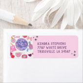 Disco Ball Retour-adreslabels Etiket (Insitu)