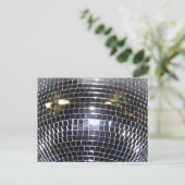 Disco Ball Retro 70s dansmuziek Briefkaart (Staand voorkant)