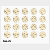 Disco Ball Retro 70s Gold Black Envelope Seal Ronde Sticker (Vel)