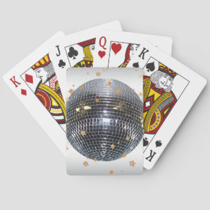 Disco Ball Retro 70s stijl Pokerkaarten