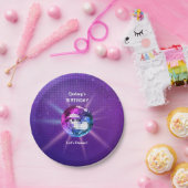 Disco Ball Retro Birthday Papieren Bordje (Feest)