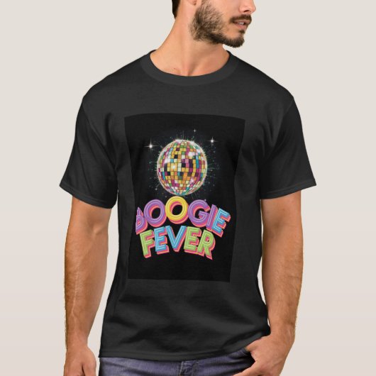 Disco Ball  Retro boogie fever discoball co T-shirt (Voorkant)
