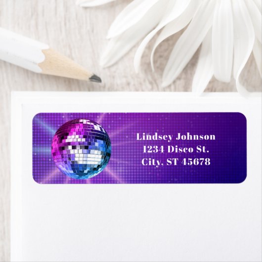 Disco Ball Retro Etiket (Insitu)