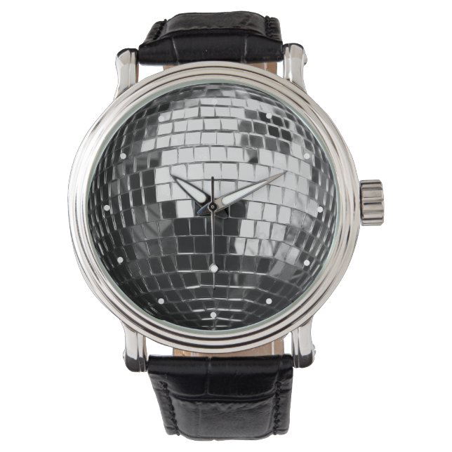 Disco Ball Retro Party Watch Horloge (Voorkant)