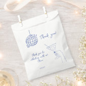 Disco Ball Retro Verjaardagscocktail dank u gunst Bedankzakje (Geknipt)