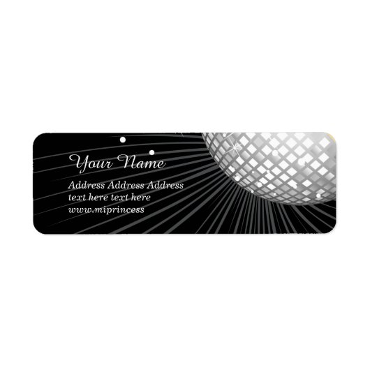 Disco ball, Return Address Labels (Voorkant)