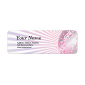 disco ball return address stickers (Voorkant)