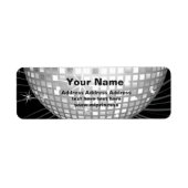 disco ball return address stickers (Voorkant)
