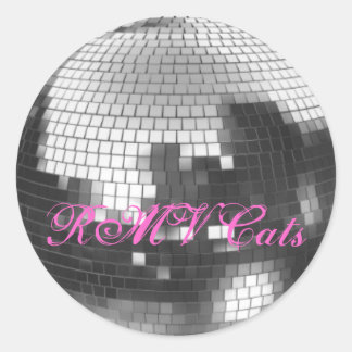 Disco Ball, RMV Katten Ronde Sticker