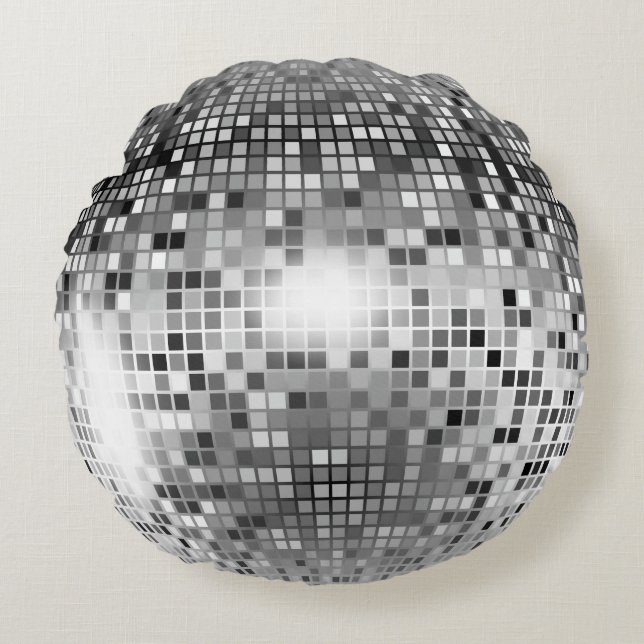 Disco Ball Rond Kussen (Voorkant)