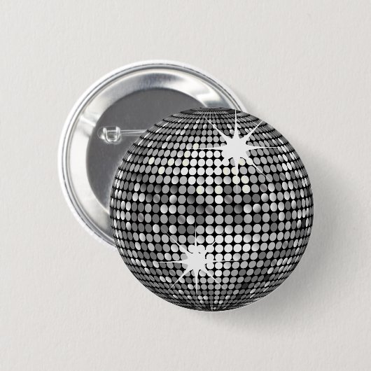 Disco Ball Ronde Button 5,7 Cm (Voorkant /achterkant)
