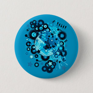 Disco_Ball Ronde Button 5,7 Cm