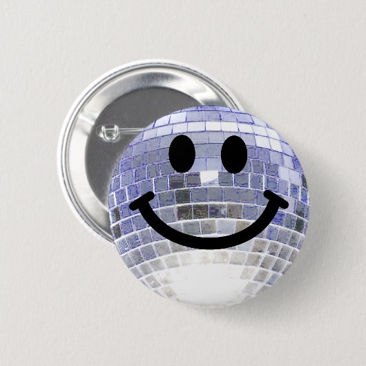 Disco Ball Ronde Button 5,7 Cm (Voorkant /achterkant)
