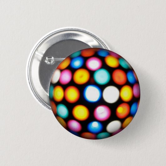 Disco Ball Ronde Button 5,7 Cm (Voorkant /achterkant)