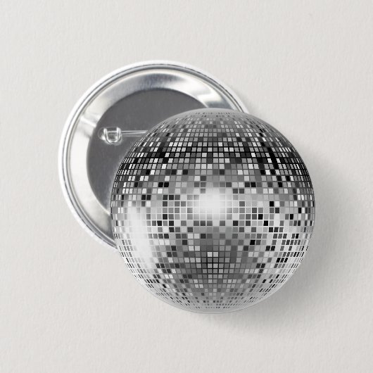 Disco Ball Ronde Button 5,7 Cm (Voorkant /achterkant)