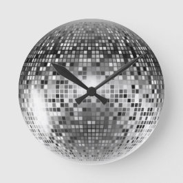 Disco Ball Ronde Klok