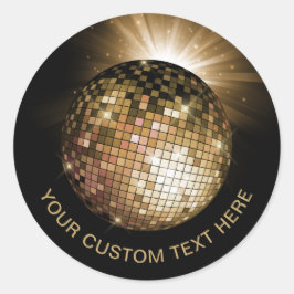 Disco Ball Ronde Sticker